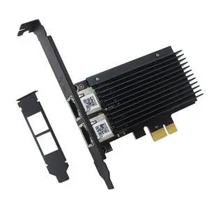 2.5GBase-T Dual Port Server Network Card with Intel Intel I226-V 2500/1000/100Mbps PCI Express Gigabit Ethernet Adapter NIC Card RJ45 LAN Controller for Windows 10/11 with Low Profile Bracket 2.5GBase-T Dual Port Server Network Card with Intel Intel I226-V 2500/1000/100Mbps PCI Express Gigabit Ethernet Adapter NIC Card RJ45 LAN Controller for Windows 10/11 with Low Profile Bracket