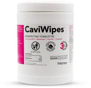 Metrex CaviWipes Disinfecting Towelettes Durable Non-Woven Disinfecting Wipes for Hard, Non-Porous Surfaces in Healthcare & Laboratory Settings, Pre-Saturated with CaviCide 160 Wipes (Pack of 1) Metrex CaviWipes Disinfecting Towelettes Durable Non-Woven Disinfecting Wipes for Hard, Non-Porous Surfaces in Healthcare & Laboratory Settings, Pre-Saturated with CaviCide 160 Wipes (Pack of 1)