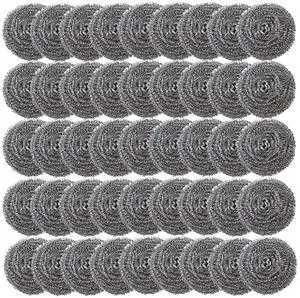 XXJXING 48 Pack Stainless Steel Scourers Sponges,Steel Wool scrubbers for stoves, pots, Cooker Hoods, etc. That are Difficult to Clean (48 Pack-Small 10 gram) XXJXING 48 Pack Stainless Steel Scourers Sponges,Steel Wool scrubbers for stoves, pots, Cooker Hoods, etc. That are Difficult to Clean (48 Pack-Small 10 gram)