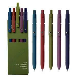YOXMJDB Gel Pens, 5 Pcs 0.5mm Fine Point Smooth Writing Pens Cute Pens, High-End Series Black Ink Pens for Journaling Note Taking, School Office Supplies for Women Men (5 Pcs Vintage) YOXMJDB Gel Pens, 5 Pcs 0.5mm Fine Point Smooth Writing Pens Cute Pens, High-End Series Black Ink Pens for Journaling Note Taking, School Office Supplies for Women Men (5 Pcs Vintage)