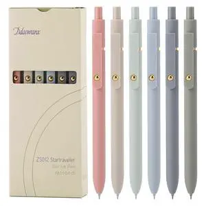 Ddaowanx Gel Pens, 6 Pcs 0.5mm Quick Dry Black Ink Pens Fine Point Smooth Writing Pens, Cute Office School Supplies Gifts for Women Ddaowanx Gel Pens, 6 Pcs 0.5mm Quick Dry Black Ink Pens Fine Point Smooth Writing Pens, Cute Office School Supplies Gifts for Women
