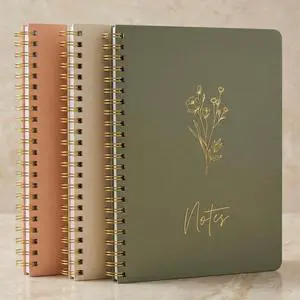 ZICOTO Aesthetic Spiral Notebook Set of 3 For Women - Cute College Ruled 8x6 Journal/Notebook with Large Pockets And Lined Pages - Perfect Supplies to Stay Organized at Work or School ZICOTO Aesthetic Spiral Notebook Set of 3 For Women - Cute College Ruled 8x6 Journal/Notebook with Large Pockets And Lined Pages - Perfect Supplies to Stay Organized at Work or School
