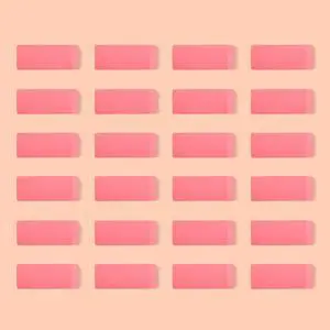 Amazon Basics Rectangular Erasers for School and Office, Pink, Art Eraser for Drawing, Stationery Supplies, 24 Count Amazon Basics Rectangular Erasers for School and Office, Pink, Art Eraser for Drawing, Stationery Supplies, 24 Count