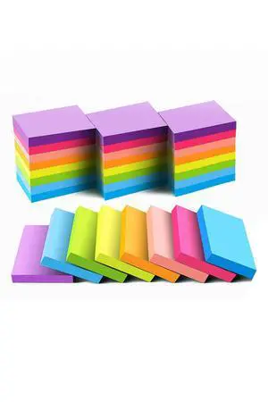 Mini Sticky Notes 1.5x2 Inches, Bright Colors Self-Stick Pads, 24 Pack, 75 Sheets/Pad,1800 Sheets Mini Sticky Notes 1.5x2 Inches, Bright Colors Self-Stick Pads, 24 Pack, 75 Sheets/Pad,1800 Sheets