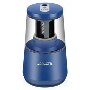 JARLINK Electric Pencil Sharpener, Heavy-Duty Helical Blade to Fast Sharpen, Auto Stop for No.2/Colored Pencils(6-8mm), AC Adapter/Battery Operated in School Classroom/Office/Home (Blue) JARLINK Electric Pencil Sharpener, Heavy-Duty Helical Blade to Fast Sharpen, Auto Stop for No.2/Colored Pencils(6-8mm), AC Adapter/Battery Operated in School Classroom/Office/Home (Blue)