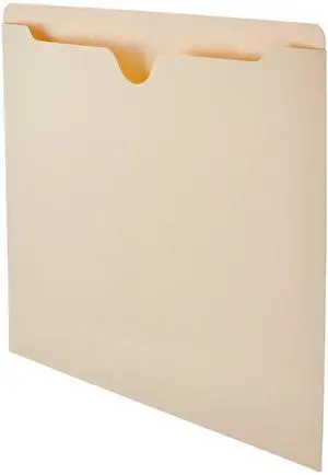 Amazon Basics File Jackets for Organizing Documents, Reinforced Straight-Cut Tab, Flat-No Expansion, Letter Size, Manila, 100-Pack Amazon Basics File Jackets for Organizing Documents, Reinforced Straight-Cut Tab, Flat-No Expansion, Letter Size, Manila, 100-Pack