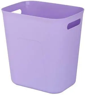 UUJOLY Plastic Small Trash Can Wastebasket, Garbage Container Basket for Bathrooms, Laundry Room, Kitchens, Offices, Kids Rooms, Dorms, 3.5 Gallon, Purple UUJOLY Plastic Small Trash Can Wastebasket, Garbage Container Basket for Bathrooms, Laundry Room, Kitchens, Offices, Kids Rooms, Dorms, 3.5 Gallon, Purple