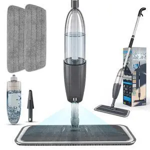 Spray Mop for Floor Cleaning with 360° Rotation - Multi-Surface Floor Cleaner for Wet/Dry Mopping Lightweight Handle for Kitchen Bathroom Hardwood&Tile Floors Spray Mop for Floor Cleaning with 360° Rotation - Multi-Surface Floor Cleaner for Wet/Dry Mopping Lightweight Handle for Kitchen Bathroom Hardwood&Tile Floors