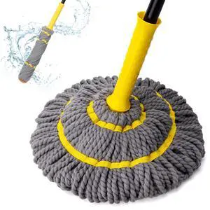 Self-Wringing Twist Mops for Floor Cleaning, Microfiber Floor mop with 57 " Long Handle, Easy Wringing Mop for Hardwood Commercial Household Clean (Gray Twist Mop) Self-Wringing Twist Mops for Floor Cleaning, Microfiber Floor mop with 57 " Long Handle, Easy Wringing Mop for Hardwood Commercial Household Clean (Gray Twist Mop)