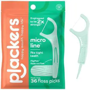 Micro Line Dental Floss Picks, Fold-Out FlipPick, Tuffloss, Mint, 36 Count Micro Line Dental Floss Picks, Fold-Out FlipPick, Tuffloss, Mint, 36 Count