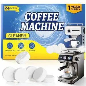 24 Coffee Maker Cleaner Descaler Tablets for Coffee Pot & Coffe Machine 24 Coffee Maker Cleaner Descaler Tablets for Coffee Pot & Coffe Machine