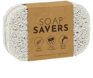 S&T INC. Bar Soap Holder for Kitchen, Bathroom, and Soap Dish, 4 Pack, White, 2.9 inches by 4.4 inches S&T INC. Bar Soap Holder for Kitchen, Bathroom, and Soap Dish, 4 Pack, White, 2.9 inches by 4.4 inches