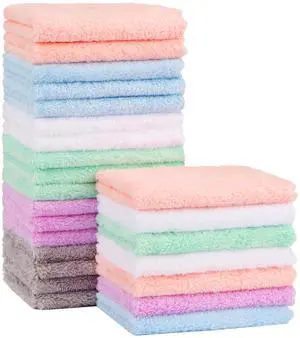 Orighty Baby Washcloths 24-Pack(7''x9''), Microfiber Coral Fleece Baby Towels, Super Soft and Absorbent Wash Cloths for Newborns, Infants and Toddlers, Gentle on Delicate Skin for Face Hands and Body Orighty Baby Washcloths 24-Pack(7''x9''), Microfiber Coral Fleece Baby Towels, Super Soft and Absorbent Wash Cloths for Newborns, Infants and Toddlers, Gentle on Delicate Skin for Face Hands and Body