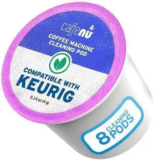 Caffenu Keurig Compatible Cleaning Rinse Pods, 8-Pod Cleaner Kit, 1.0 & 2.0 Caffenu Keurig Compatible Cleaning Rinse Pods, 8-Pod Cleaner Kit, 1.0 & 2.0