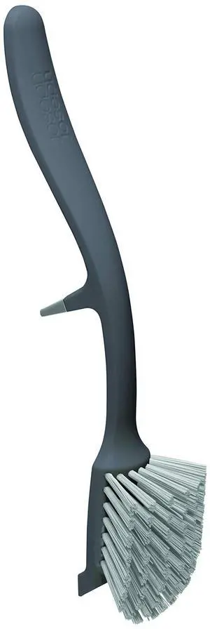 Joseph Joseph Edge Dish Brush with Integrated Sink Rest, Grey Joseph Joseph Edge Dish Brush with Integrated Sink Rest, Grey