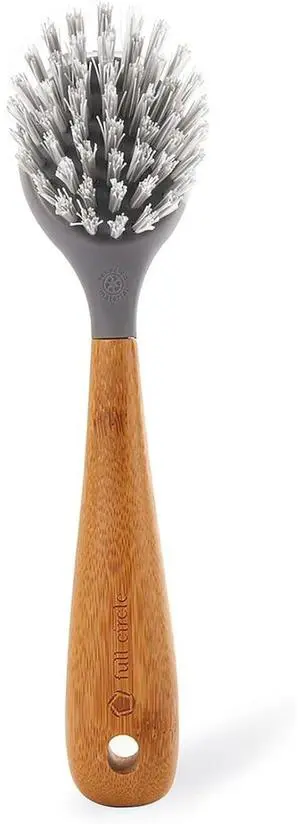 Full Circle Skillet Strong Cast Iron Bamboo Dish Brush and Scraper Durable Kitchen Scrub Brush for Dishes, Pots, Pans, and Cast Iron, Sustainable, Made with Recycled Plastic Full Circle Skillet Strong Cast Iron Bamboo Dish Brush and Scraper Durable Kitchen Scrub Brush for Dishes, Pots, Pans, and Cast Iron, Sustainable, Made with Recycled Plastic