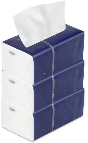 Soft Facial Napkins, Toilet Paper, Bag Cover, Not In Box, Disposable Facial Tissue, White Facial Paper Tissue, Material Native Wood Pulp Fiber NOT COTTON, 4-Ply, 3 Pack, 360 Sheet per Pack Soft Facial Napkins, Toilet Paper, Bag Cover, Not In Box, Disposable Facial Tissue, White Facial Paper Tissue, Material Native Wood Pulp Fiber NOT COTTON, 4-Ply, 3 Pack, 360 Sheet per Pack