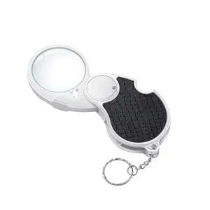 TECHSHARE Magnifying Glass with Light, Lighted Magnifying Glass, Handheld Pocket Magnifier Small Illuminated Folding Hand Held Lighted Magnifier for Reading Coins Hobby Travel - 45 Mm Diameter TECHSHARE Magnifying Glass with Light, Lighted Magnifying Glass, Handheld Pocket Magnifier Small Illuminated Folding Hand Held Lighted Magnifier for Reading Coins Hobby Travel - 45 Mm Diameter