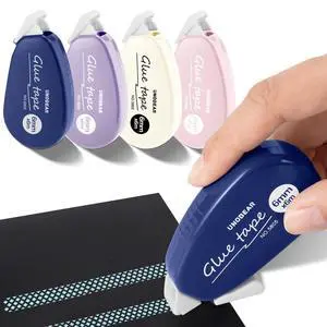 4 Pack Double Sided Tape Roller, Scrapbook Supplies, Glue Tape Roller for Crafts, Double-Sided Adhesive Tape Runner for Scrapbooking, School Office Journaling Supplies (5805-1full color, 4 Pack) 4 Pack Double Sided Tape Roller, Scrapbook Supplies, Glue Tape Roller for Crafts, Double-Sided Adhesive Tape Runner for Scrapbooking, School Office Journaling Supplies (5805-1full color, 4 Pack)