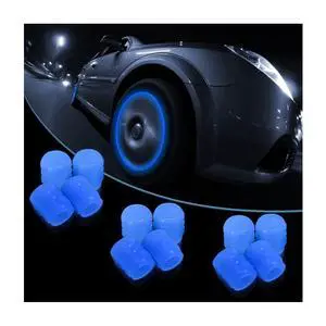 Luminous Tire Valve Stem Caps for Car, 12PCS Fluorescent Glow in The Dark Air Caps Cover, Illuminated Corrosion Resistant Tire Pressure Caps, Universal for Car, Truck, SUV, Motorcycles, Bike (Blue) Luminous Tire Valve Stem Caps for Car, 12PCS Fluorescent Glow in The Dark Air Caps Cover, Illuminated Corrosion Resistant Tire Pressure Caps, Universal for Car, Truck, SUV, Motorcycles, Bike (Blue)