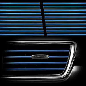 20Pcs Car Auto Air Conditioner Vent Outlet Trim Strip, DIY Decoration Chrome PVC Car Interior Moulding Trim Strip Line for All Straight Air Vent Outlet (Blue) 20Pcs Car Auto Air Conditioner Vent Outlet Trim Strip, DIY Decoration Chrome PVC Car Interior Moulding Trim Strip Line for All Straight Air Vent Outlet (Blue)