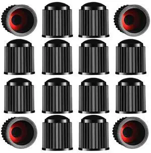 Tire Valve Stem Caps The Upgraded Version has a Sealing Ring for Car, Motorbike, Trucks, Bike, Bicycle Black (24) Tire Valve Stem Caps The Upgraded Version has a Sealing Ring for Car, Motorbike, Trucks, Bike, Bicycle Black (24)