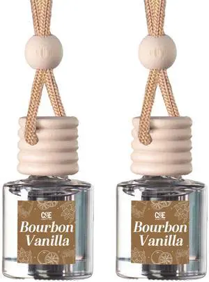 CANDECraftCo Car Air Hanging Fragrance Oil, Car Auto Freshener for Essential Oils, Scents Fragrance Aromatherapy Automobile Diffuser, Long Lasting (Bourbon Vanilla) CANDECraftCo Car Air Hanging Fragrance Oil, Car Auto Freshener for Essential Oils, Scents Fragrance Aromatherapy Automobile Diffuser, Long Lasting (Bourbon Vanilla)