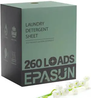 Laundry Detergent Sheets 260 Loads, Fresh Scent, Eco-Friendly Liquidless Soap Strips, Plant-Based, Hypoallergenic Washing Supplies Laundry Detergent Sheets 260 Loads, Fresh Scent, Eco-Friendly Liquidless Soap Strips, Plant-Based, Hypoallergenic Washing Supplies
