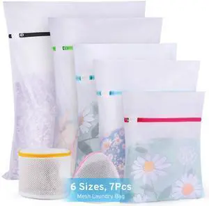 Ultimate 7 Pack 6 Size Mesh Laundry Bags Set for Delicates with AUTO-Lock Zipper, Lingerie Bags for Washing Delicates, Laundry Bags Mesh Wash Bags, Delicates Laundry Bag for Jeans,Blouse,Stocking,Bra Ultimate 7 Pack 6 Size Mesh Laundry Bags Set for Delicates with AUTO-Lock Zipper, Lingerie Bags for Washing Delicates, Laundry Bags Mesh Wash Bags, Delicates Laundry Bag for Jeans,Blouse,Stocking,Bra