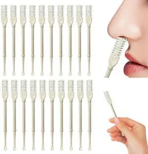 G GENLEAS 20 Pcs 2-in-1 Manual Rotary Nasal Hair Trimmer with Ear Picker, 2024 New Portable Nose Hair Cleaner, 360° Rotating Nose Hair Cutter, Nostril Hair Remover Tool for Women for Men(20Beige) G GENLEAS 20 Pcs 2-in-1 Manual Rotary Nasal Hair Trimmer with Ear Picker, 2024 New Portable Nose Hair Cleaner, 360° Rotating Nose Hair Cutter, Nostril Hair Remover Tool for Women for Men(20Beige)