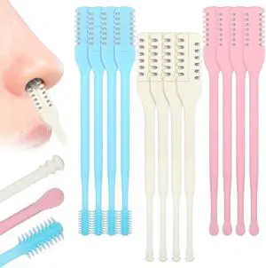 Leriton 12 Pcs Nasal Hair Cutter for Women 2-in-1 Double Sided Nose Hair Trimmer with Ear Picker and Soft Cleaning Brush Portable 360° Rotating Manual Remover Trimmer for Men Home Travel Essentials Leriton 12 Pcs Nasal Hair Cutter for Women 2-in-1 Double Sided Nose Hair Trimmer with Ear Picker and Soft Cleaning Brush Portable 360° Rotating Manual Remover Trimmer for Men Home Travel Essentials