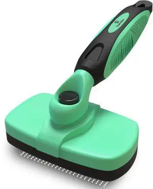 Deshedding Dog Brush for Shedding Self Clean Cat Brush Deshedding & Grooming Tool for Long Haired and Short Haired Dogs, Slicker Brushes for Dogs, Skin-Friendly, Retractable Bristles, Easy to Clean Deshedding Dog Brush for Shedding Self Clean Cat Brush Deshedding & Grooming Tool for Long Haired and Short Haired Dogs, Slicker Brushes for Dogs, Skin-Friendly, Retractable Bristles, Easy to Clean