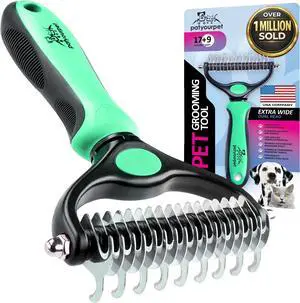 Pat Your Pet Deshedding Dog Brush For Shedding Cat Brushes For Indoor Cats, Double-Sided Cat Brush Deshedding & Grooming Tool For Long Haired And Short Haired Dogs, Skin-Friendly Pat Your Pet Deshedding Dog Brush For Shedding Cat Brushes For Indoor Cats, Double-Sided Cat Brush Deshedding & Grooming Tool For Long Haired And Short Haired Dogs, Skin-Friendly