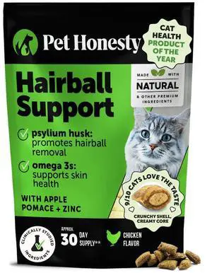 Cat Hairball Remedy Treats - Dual Texture Crunchy Creamy Hairball Treatment for Cats, Furball Relief Control Supplement with Fiber, Fish Oil for Indoor Cats Skin Coat Digestion (30-Day Supply) Cat Hairball Remedy Treats - Dual Texture Crunchy Creamy Hairball Treatment for Cats, Furball Relief Control Supplement with Fiber, Fish Oil for Indoor Cats Skin Coat Digestion (30-Day Supply)