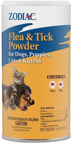 Zodiac Flea & Tick Powder for Dogs, Puppies, Cats & Kittens beige Small Zodiac Flea & Tick Powder for Dogs, Puppies, Cats & Kittens beige Small