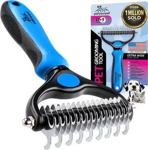 Pat Your Pet Deshedding Dog Brush For Shedding Cat Brushes For Indoor Cats, Double-Sided Cat Brush Deshedding & Grooming Tool For Long Haired And Short Haired Dogs, Skin-Friendly Pat Your Pet Deshedding Dog Brush For Shedding Cat Brushes For Indoor Cats, Double-Sided Cat Brush Deshedding & Grooming Tool For Long Haired And Short Haired Dogs, Skin-Friendly