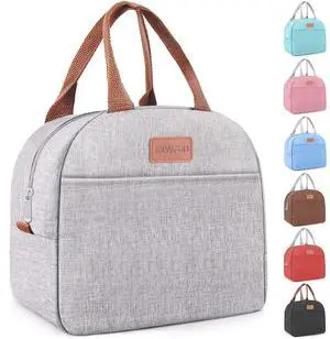 Lunch Bag for Women & Men Adult Insulated Lunch Box, Small Leakproof Cooler Food Lunch Containers Reusable High Capacity Lunch Tote Bags for Work, Travel, Outdoor (Grey) Lunch Bag for Women & Men Adult Insulated Lunch Box, Small Leakproof Cooler Food Lunch Containers Reusable High Capacity Lunch Tote Bags for Work, Travel, Outdoor (Grey)