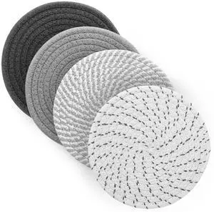 Ueixieo 7" Trivets Hot Dishes, Hot pots and Pans, 4 Pcs Pot Holders KitchenHeat Resistant Hot Holders are to Protect Your Furniture and Tables, Professional Home Essentials Ueixieo 7" Trivets Hot Dishes, Hot pots and Pans, 4 Pcs Pot Holders KitchenHeat Resistant Hot Holders are to Protect Your Furniture and Tables, Professional Home Essentials