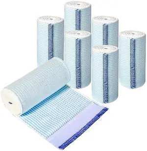 Elastic Bandage Wrap 4 Inch 6 Pack Athletic Compression Bandages Hook & Loop Fasteners for Legs Knee Support Elastic Bandage Wrap 4 Inch 6 Pack Athletic Compression Bandages Hook & Loop Fasteners for Legs Knee Support