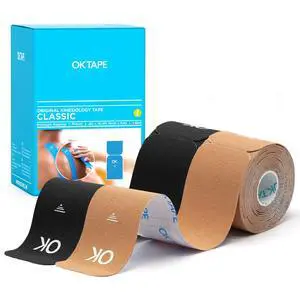 Kinesiology Tape 10" Precut Elastic 20 Strips 2in x 16ft, 2 Rolls Kinesiology Tape 10" Precut Elastic 20 Strips 2in x 16ft, 2 Rolls