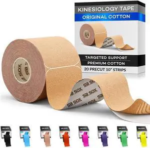 Original Cotton Kinesiology Tape Roll, 16ft (Nude - Precut) Original Cotton Kinesiology Tape Roll, 16ft (Nude - Precut)