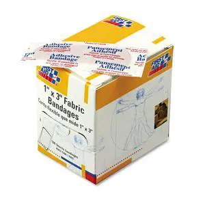 G122 1 x 3 Inch Fabric Bandages, First Aid Kit Refill Supplies for Business, Worksite, and Home, 100 Count G122 1 x 3 Inch Fabric Bandages, First Aid Kit Refill Supplies for Business, Worksite, and Home, 100 Count