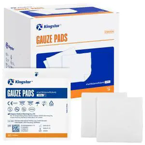 100 Pack Sterile Gauze Pads 4x4 Inch 12-Ply, 100% Cotton Large Gauze Sponges for Wound Care, Highly Absorbent Bulk Hospital-Grade First Aid & Surgical Dressing 100 Pack Sterile Gauze Pads 4x4 Inch 12-Ply, 100% Cotton Large Gauze Sponges for Wound Care, Highly Absorbent Bulk Hospital-Grade First Aid & Surgical Dressing