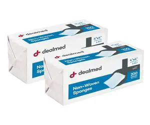 Non-Woven Gauze Sponges - 4-Ply 4x4 Non-Sterile - 400 Count Non-Woven Gauze Sponges - 4-Ply 4x4 Non-Sterile - 400 Count