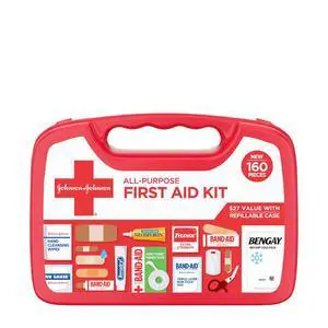 Brand All-Purpose Portable Compact First Aid Kit, 160 Piece Brand All-Purpose Portable Compact First Aid Kit, 160 Piece
