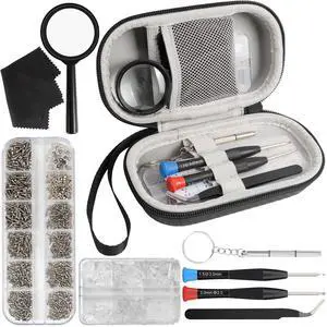 Eyeglass Repair Kit with Screws, Eye Glasses Repair Kit with Case Eyeglass Repair Kit with Screws, Eye Glasses Repair Kit with Case