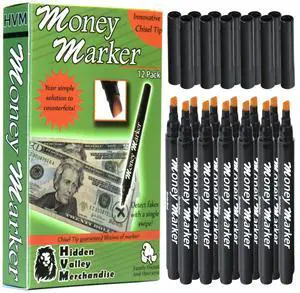 Counterfeit Money Detector Pen (12 Counterfeit Pens) - Detect Fake Bills Counterfeit Money Detector Pen (12 Counterfeit Pens) - Detect Fake Bills