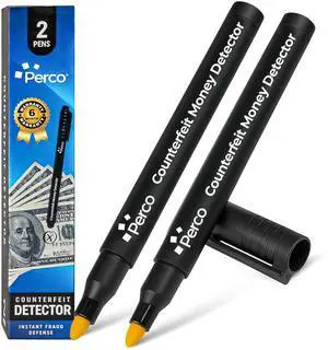 Counterfeit Money Marker Bill Detector Pen Universal Currency 2 Pack Counterfeit Money Marker Bill Detector Pen Universal Currency 2 Pack