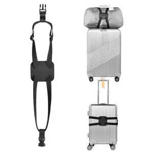 Luggage Straps Bag Bungees for Add a Bag Easy to Travel Suitcase Elastic Strap Belt High Elastic Suitcase Adjustable Belt Bag Bungees with Buckles (Black/Black) Luggage Straps Bag Bungees for Add a Bag Easy to Travel Suitcase Elastic Strap Belt High Elastic Suitcase Adjustable Belt Bag Bungees with Buckles (Black/Black)