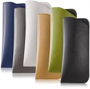 6 Pack Soft Glasses Cases, Leather Eyeglass Cases Travel Glasses Case for Women, Men, Kids 6 Pack Soft Glasses Cases, Leather Eyeglass Cases Travel Glasses Case for Women, Men, Kids